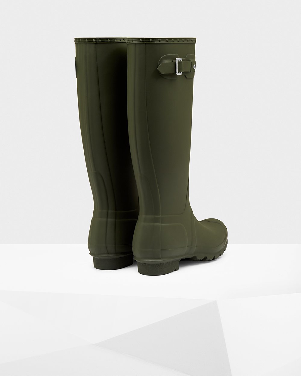 Galochas Altas Hunter Feminina Verde Escuro Oliva - Original - 47OUZJYNV